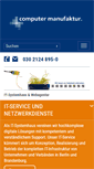 Mobile Screenshot of computer-manufaktur.de